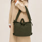 sac fourre-tout grande capacité, sac week-end ou travail en doudoune matelassé vert olive kaki 