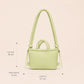 sac à main quotidien confortable et tendance couleur vert yuzu pistache collection pastel 