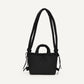 sac à main confortable et décontracté chic en tissu nylon noir matelassé esprit doudoune