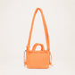 sac à main, sac à dos, et sac bandoulière tendance orange corail en tissu doudoune